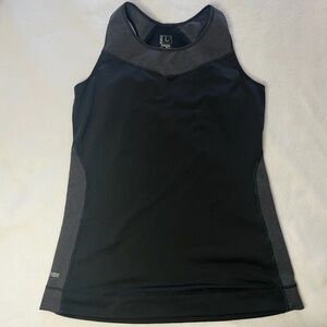 Burton Women's Stretchy Sleeveless Racerback Tank Top Dry Ride Gray Large